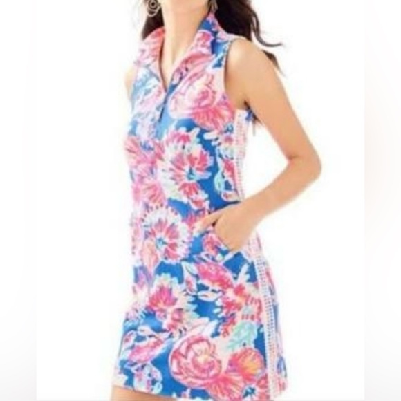 Lilly Pulitzer Dresses & Skirts - Lilly Pulitzer Floral Sleeveless Dress Size M